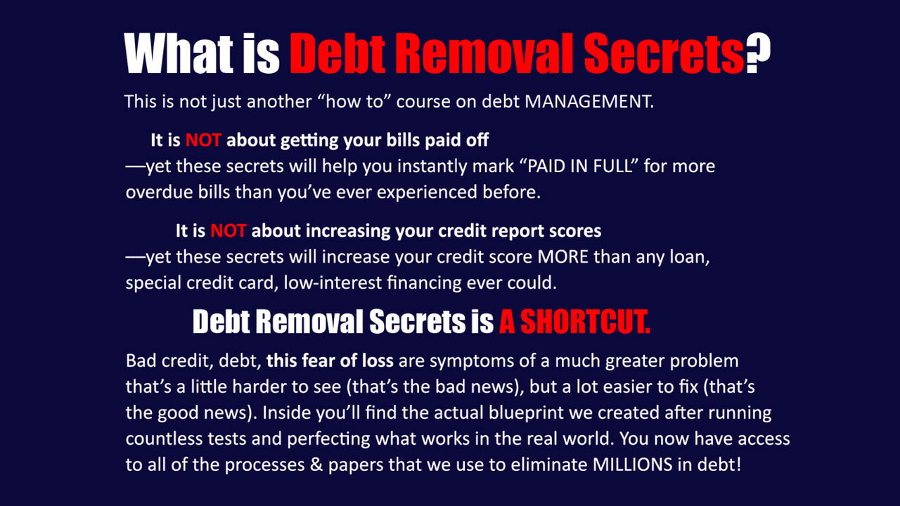 Private Wealth Academy – Debt Removal Secrets