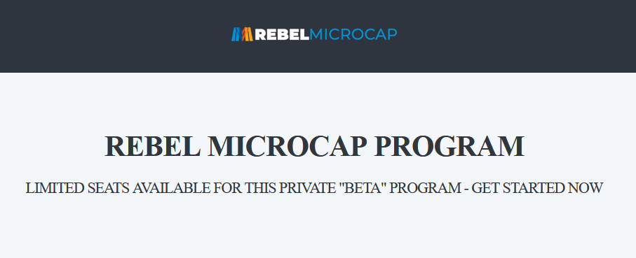 Sean Donahue – Rebel MicroCap Program