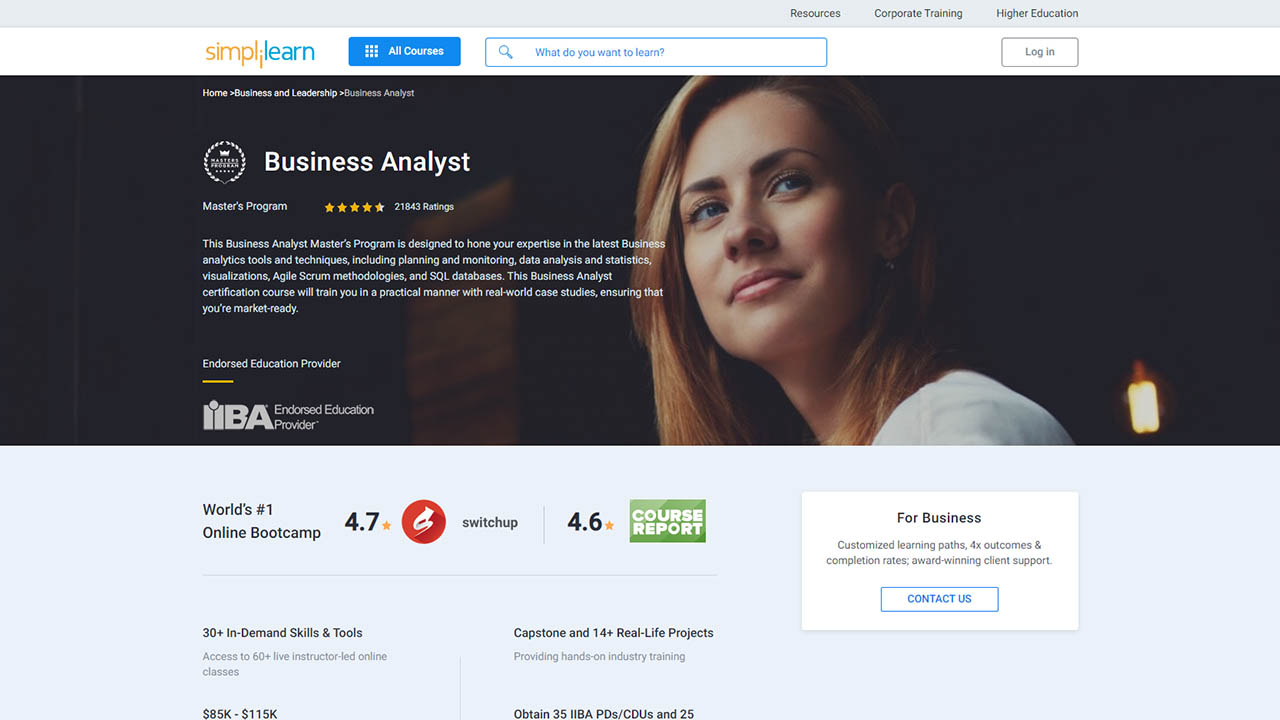 SimpliLearn – Business Analyst