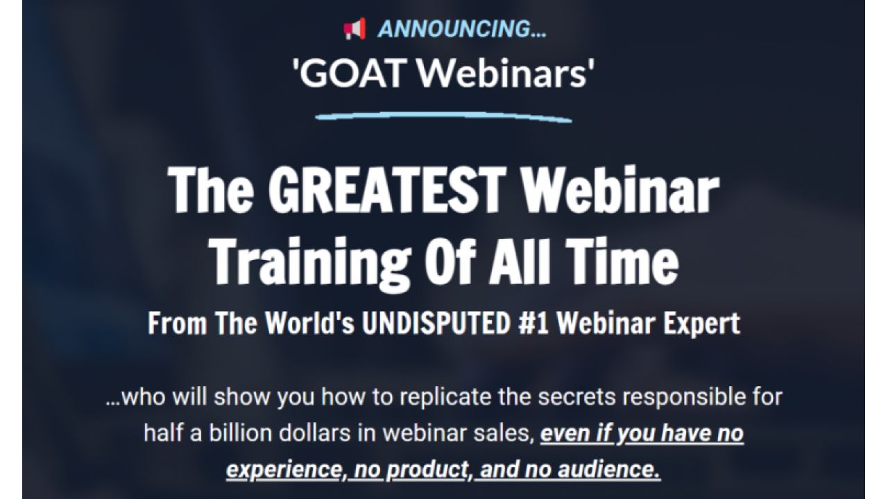 Jason Fladlien – GOAT Webinars